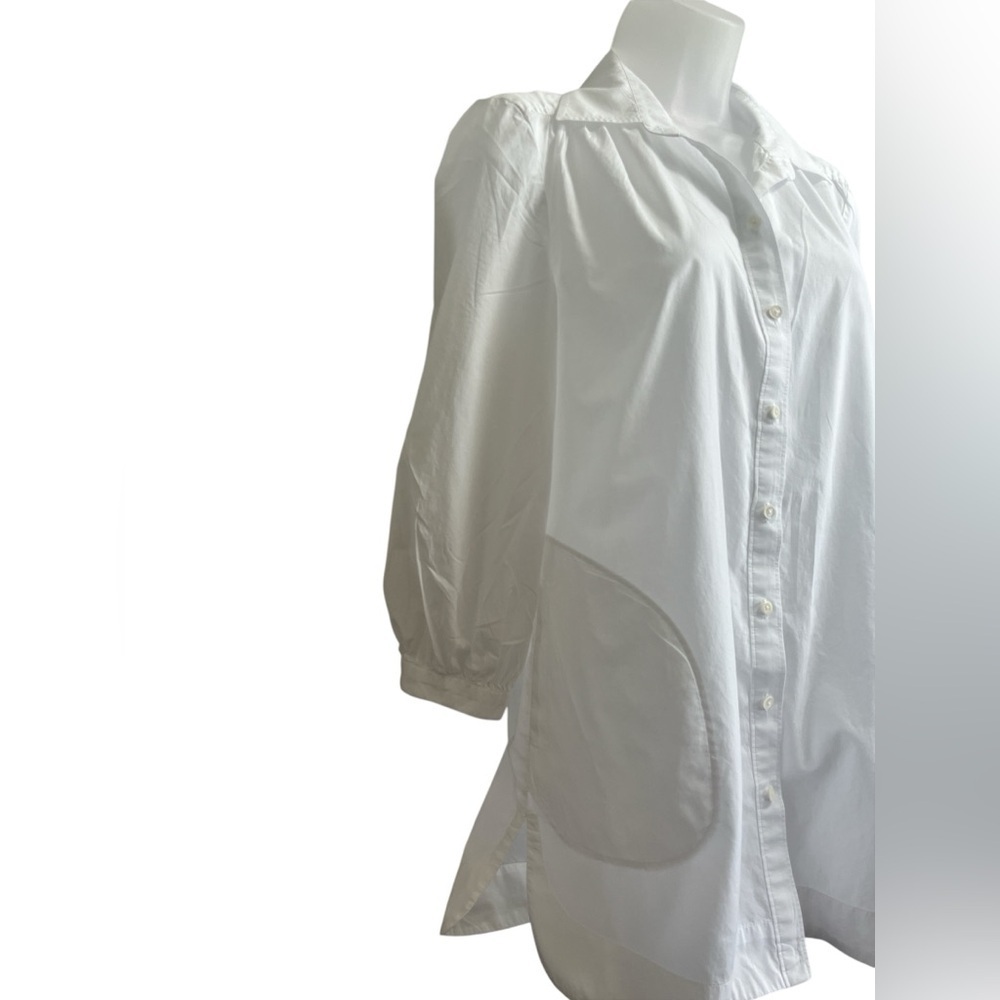 Lilly Pulitzer White Button Up Blouse Size Small - Picture 2 of 5